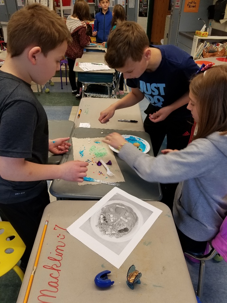 students working on project