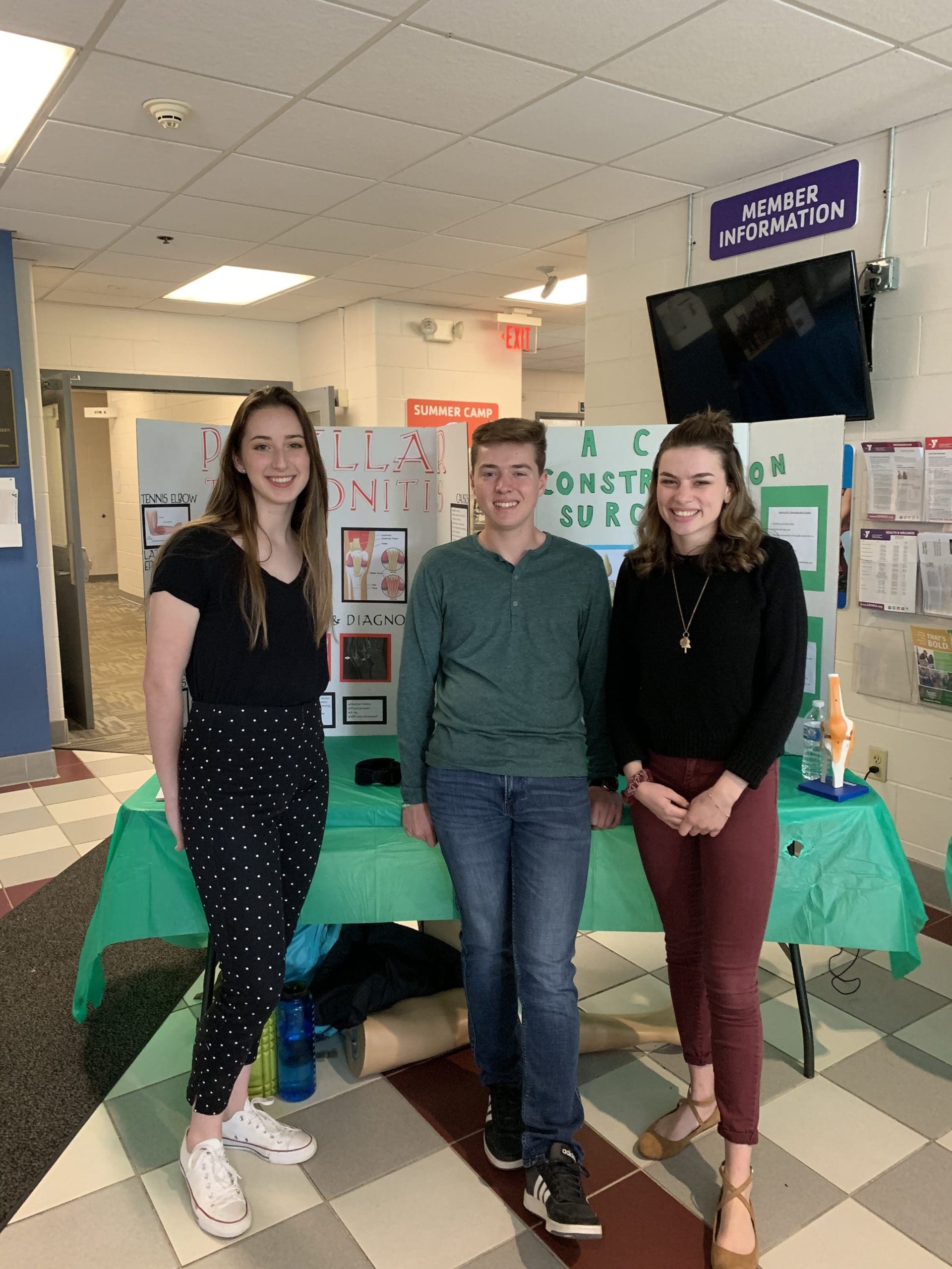 students presenting at YMCA