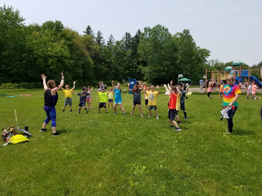 students at field day