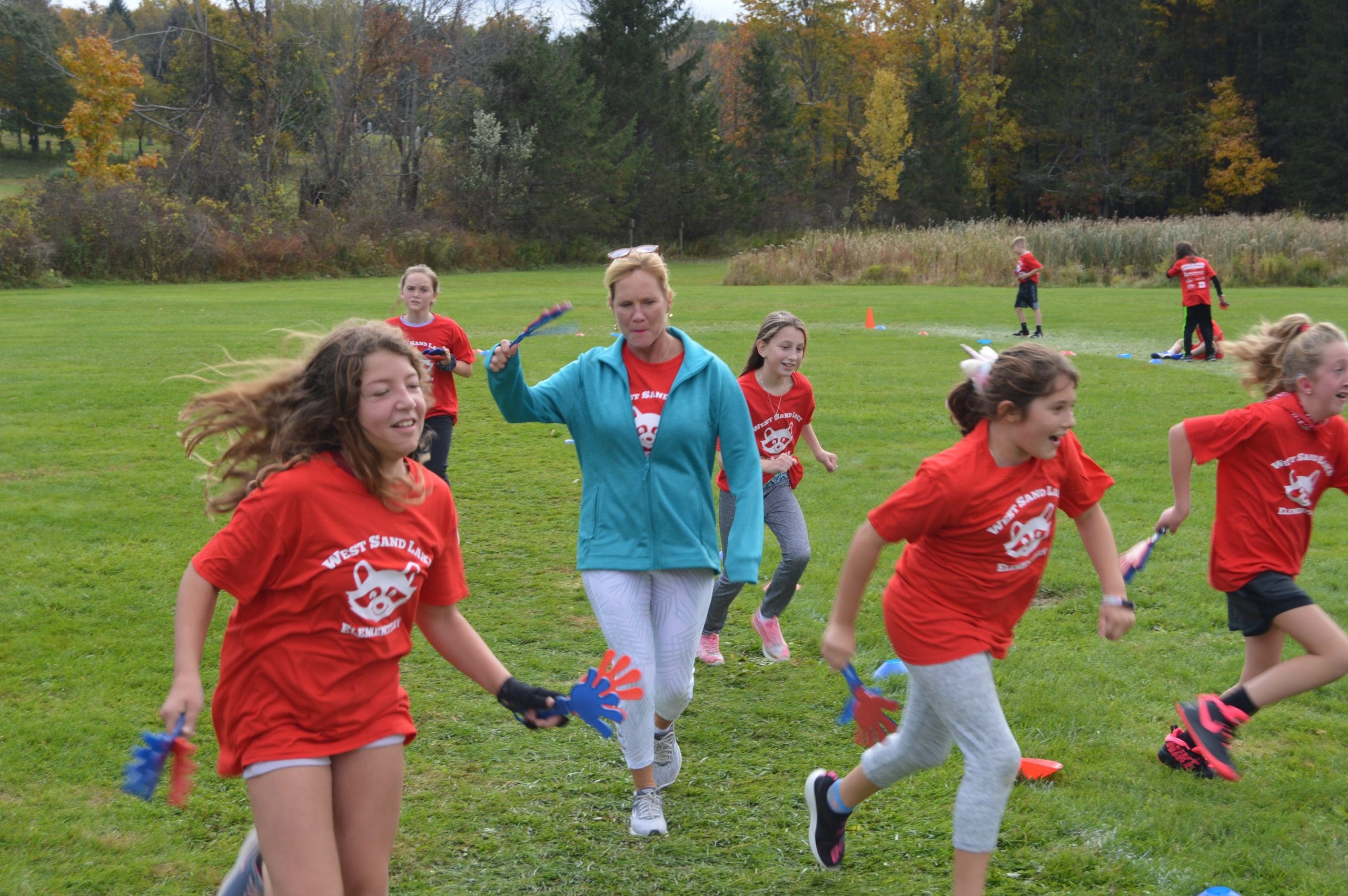 students and mrs kyer run