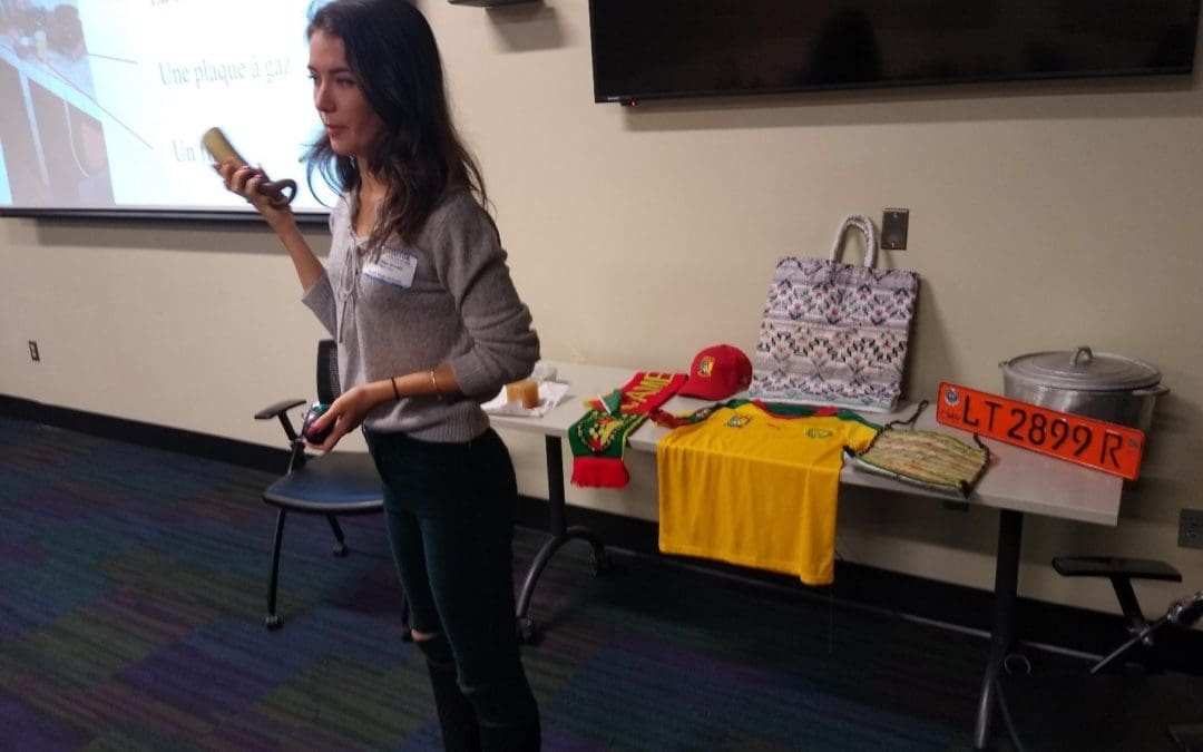 Julia Brown presenting