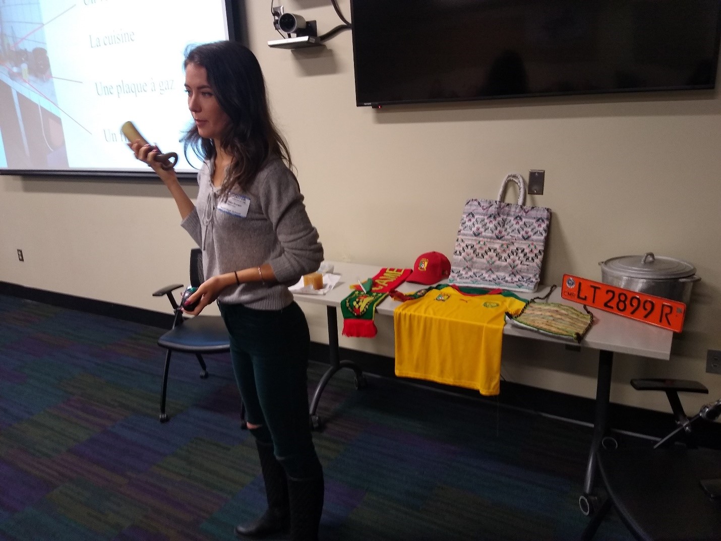 Julia Brown presenting