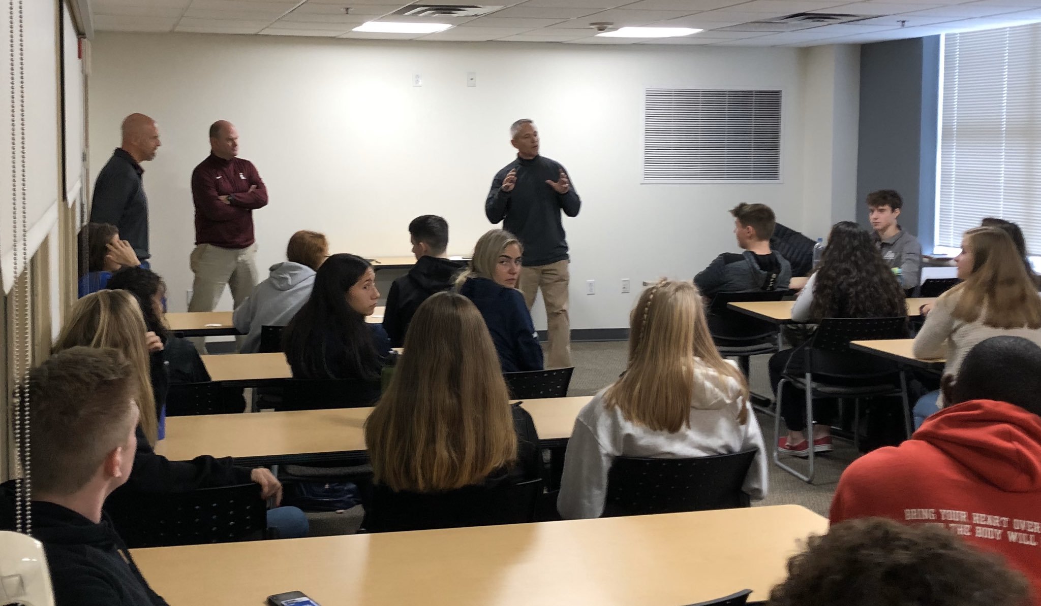 coach gobel presenting