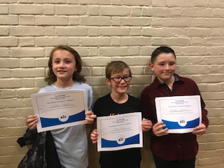 students with certificates