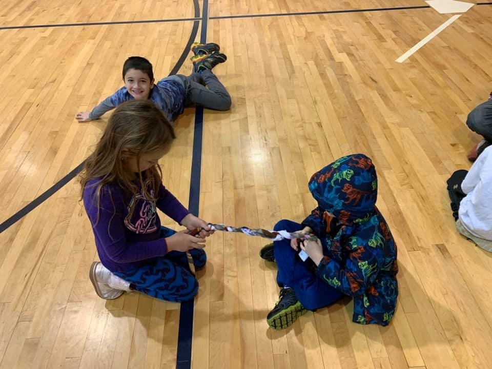 students working on a project