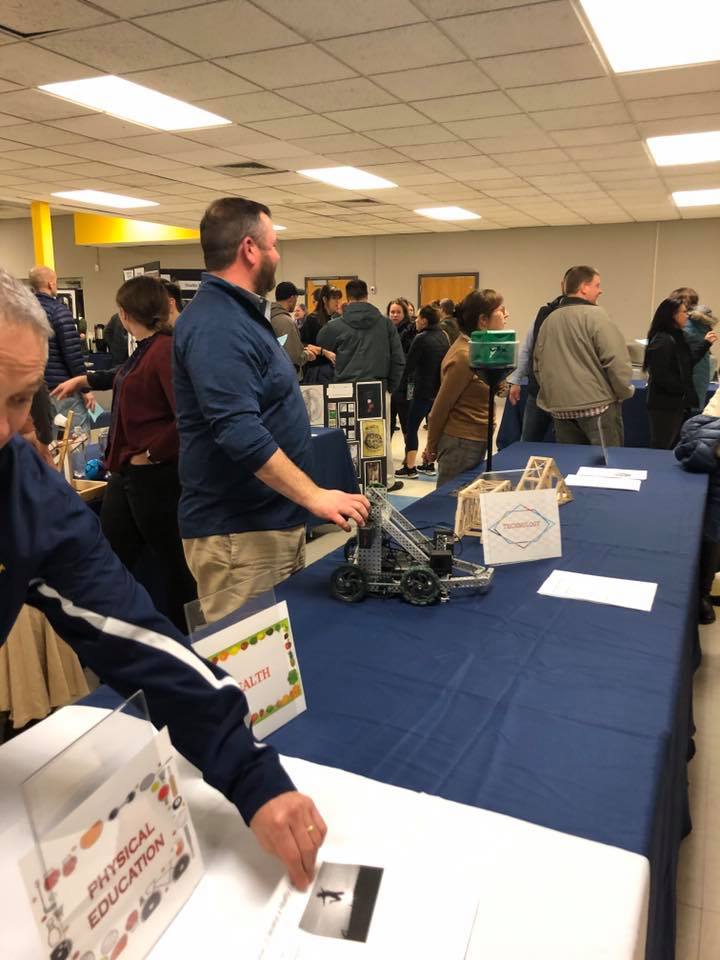 teachers with displays