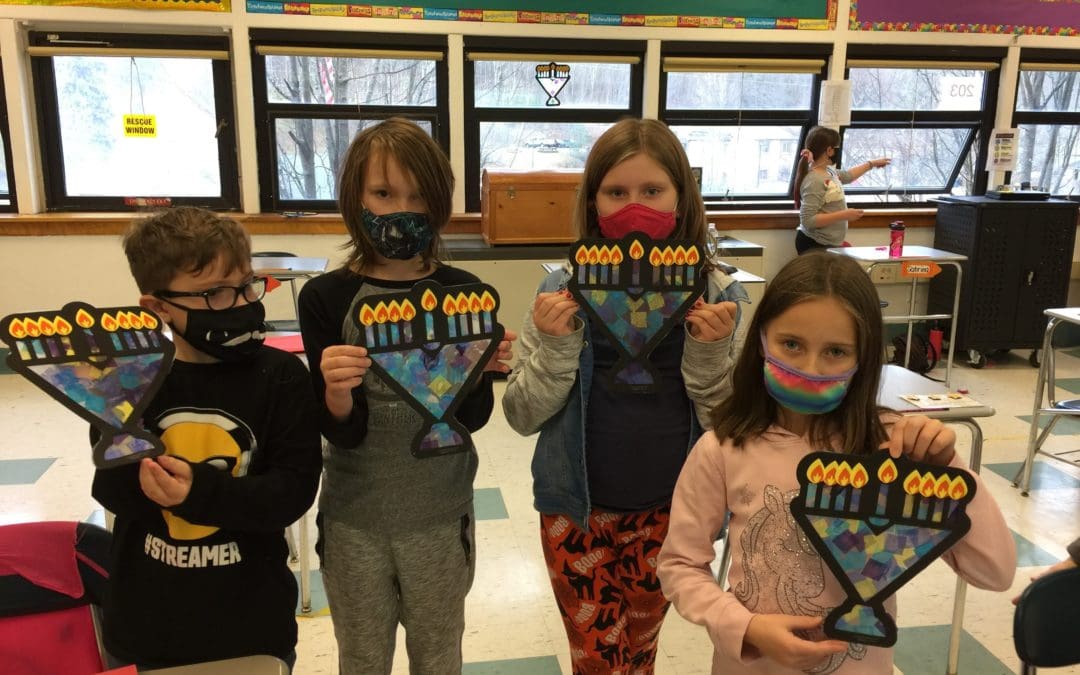 students with crafts