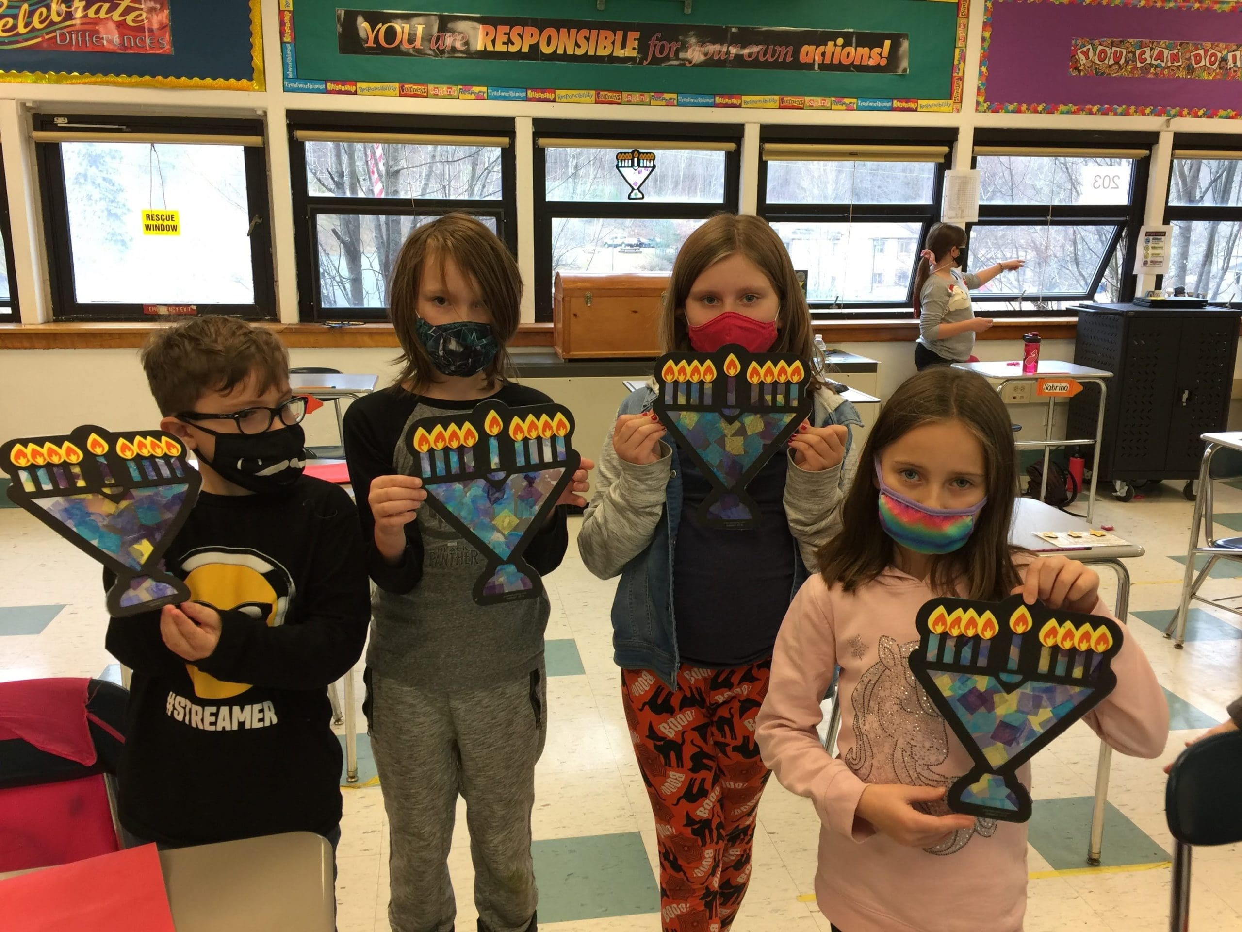 students with crafts