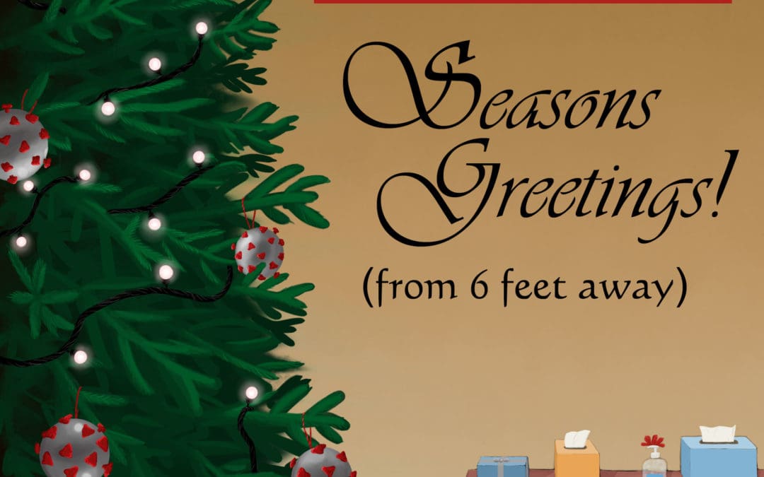 Pandemic Presents Seasons Greetings from 6 feet away cover