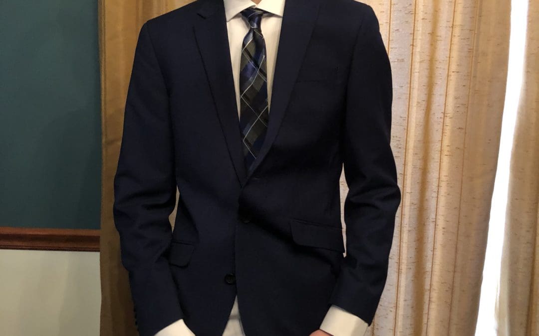 student participating virtually