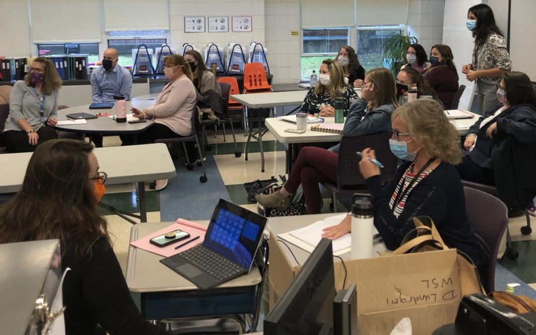 teachers in a classroom
