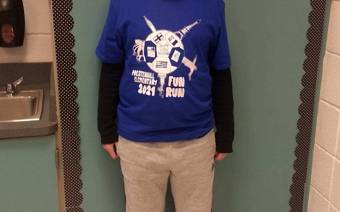 PES 5th Grader Designs Fun Run T-Shirts