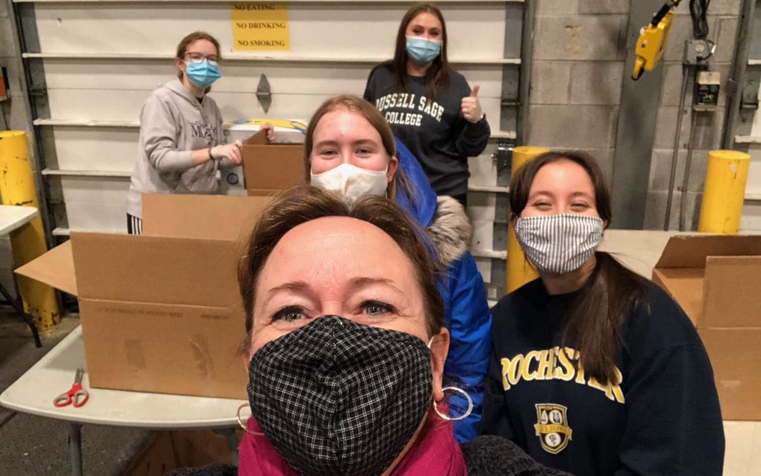 group photo volunteering