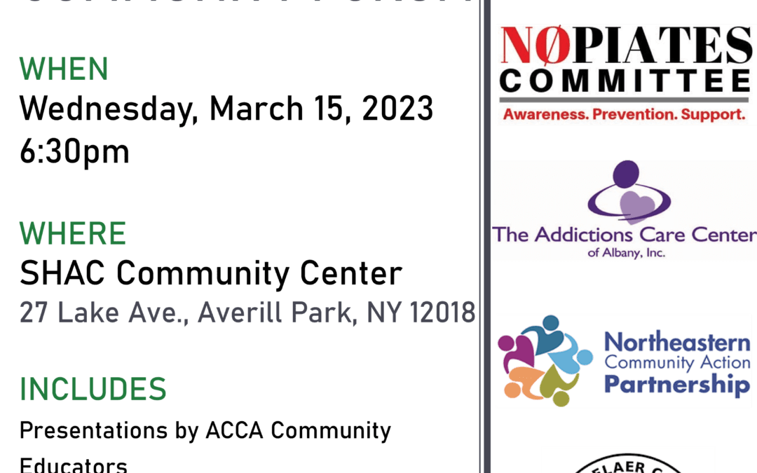 Hidden Dangers Community Forum on March 15