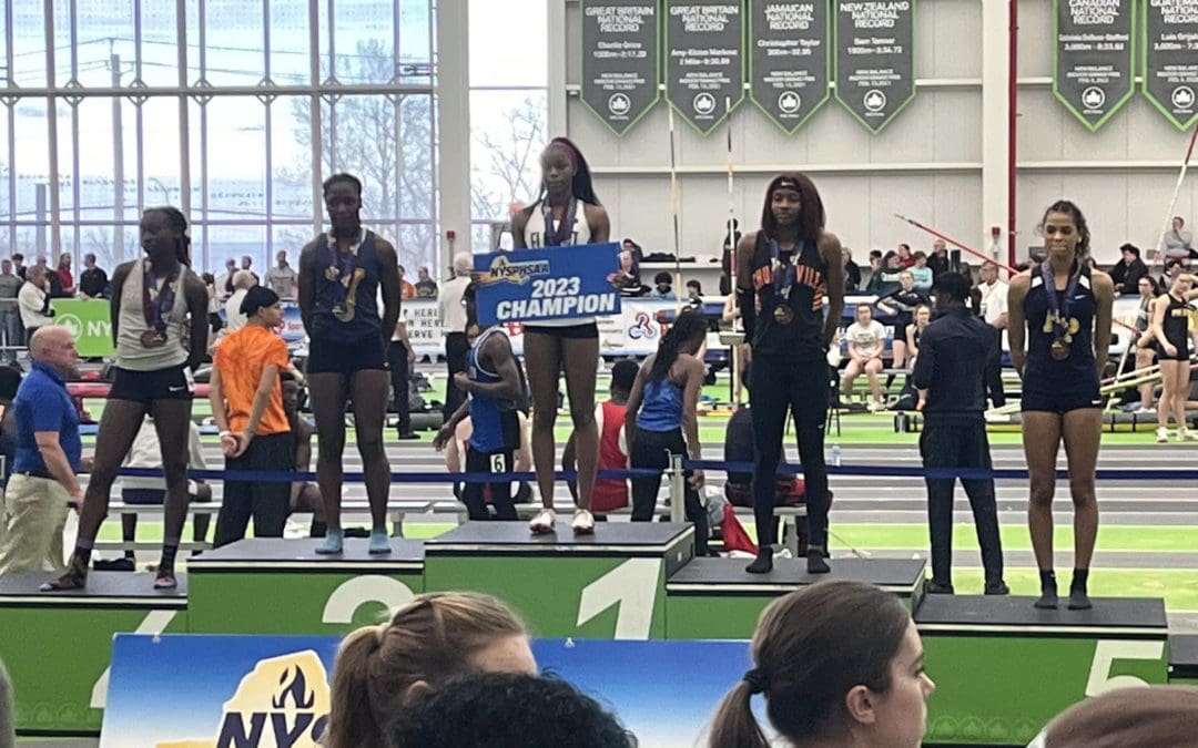students at the podium