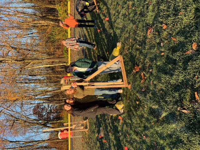 students with a launcher